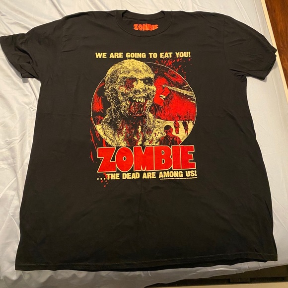 Other - Zombie horror movie shirt Lucio Fulci Zombi 2 RARE